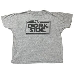 Come To The DORK SIDE size Large Gray t-shirt